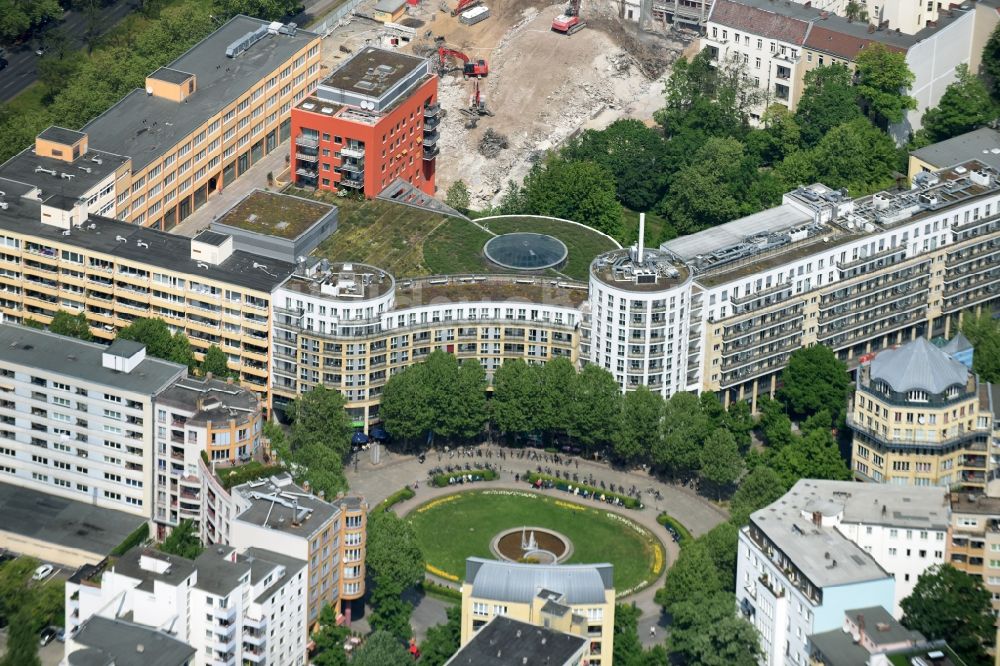 Berlin aus der Vogelperspektive: Prager Platz im Innenstadt- Zentrum in Berlin