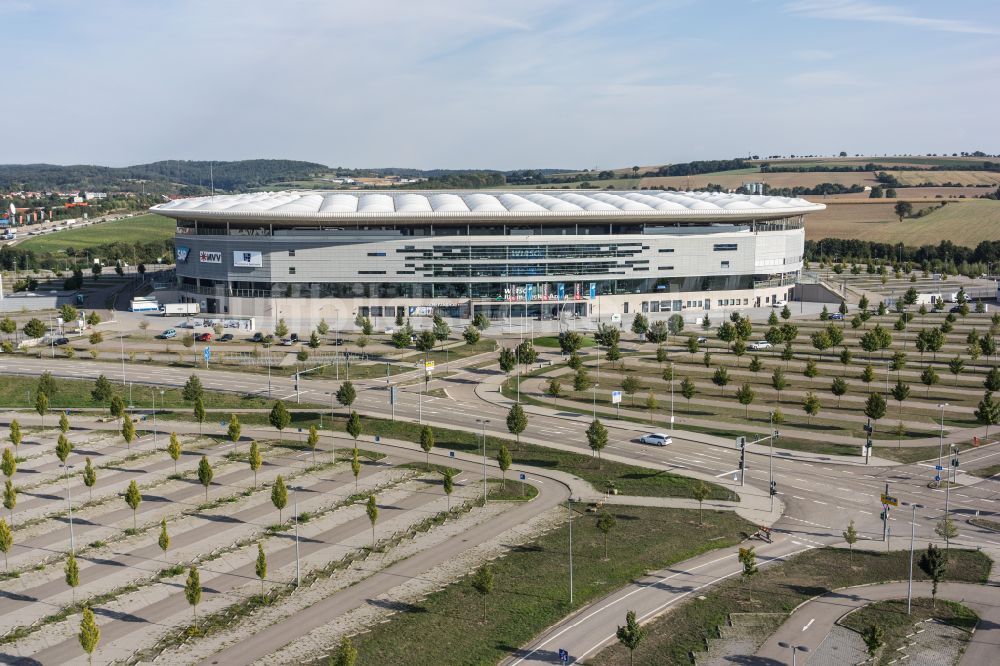 Sinsheim aus der Vogelperspektive: Pre Zero Arena - Rhein-Neckar-Arena in Sinsheim im Bundesland Baden-Württemberg