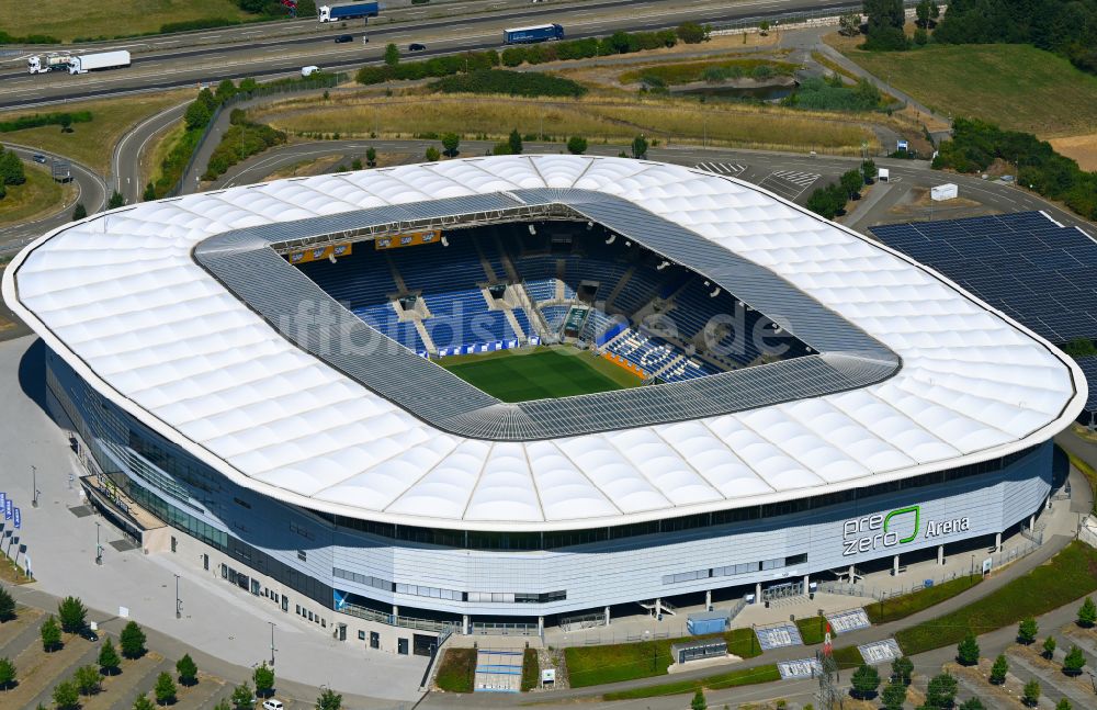 Sinsheim aus der Vogelperspektive: Pre Zero Arena - Rhein-Neckar-Arena in Sinsheim im Bundesland Baden-Württemberg