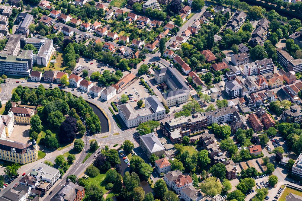 Oldenburg aus der Vogelperspektive: Prinzen Palais in Oldenburg im Bundesland Niedersachsen, Deutschland