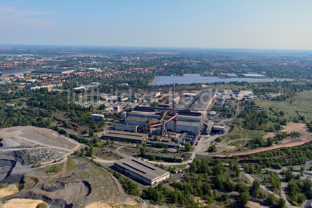 Luftaufnahme Brandenburg Havel - Produktionsstätte der B.E.S. Brandenburger Elektrostahlwerke GmbH in Brandenburg an der Havel im Bundesland Brandenburg