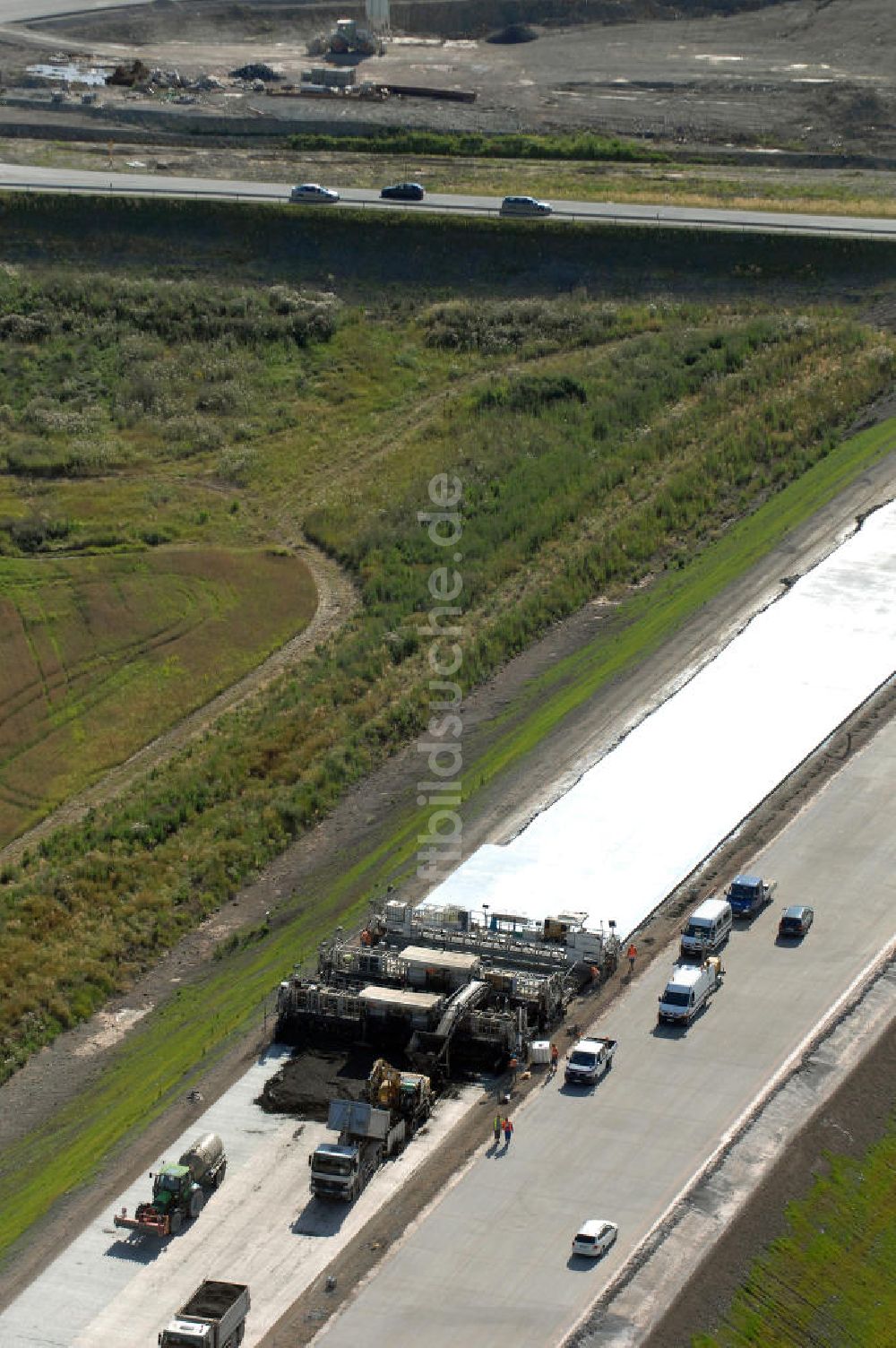 Luftbild Eisenach - Projekt Nordverlegung Hörselberge der Autobahn E40 / A4 bei Eisenach