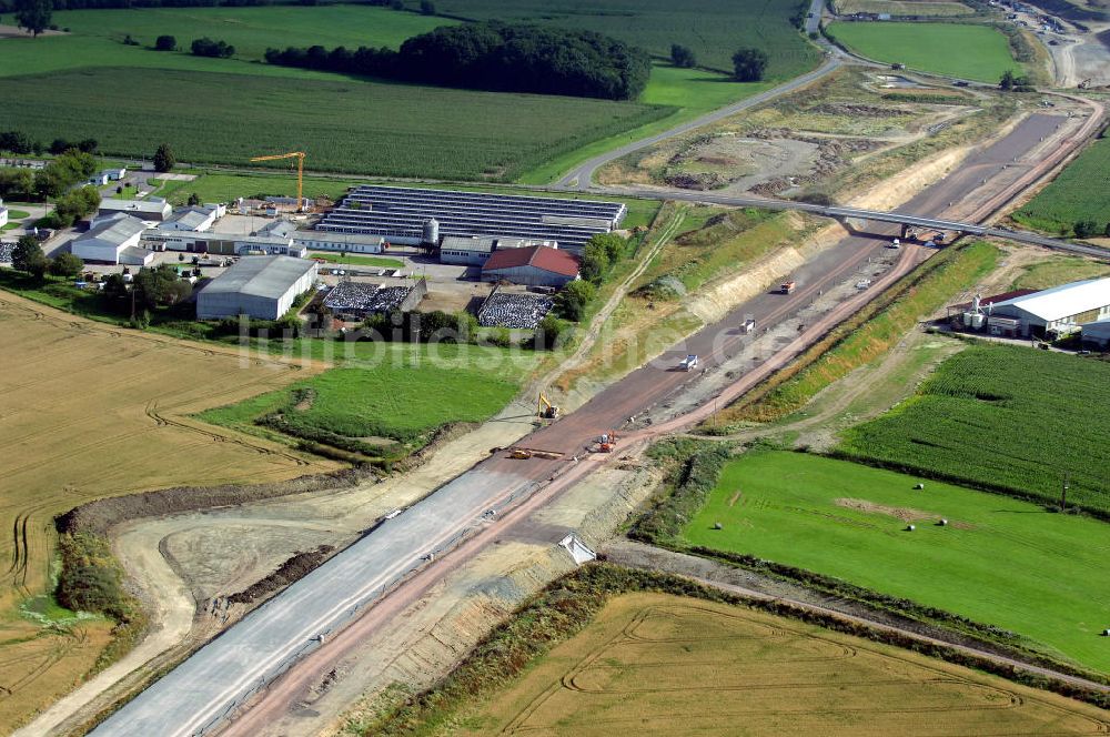 Luftbild Hastrungsfeld - Projekt Nordverlegung Hörselberge der Autobahn E40 / A4 bei Hastrungsfeld