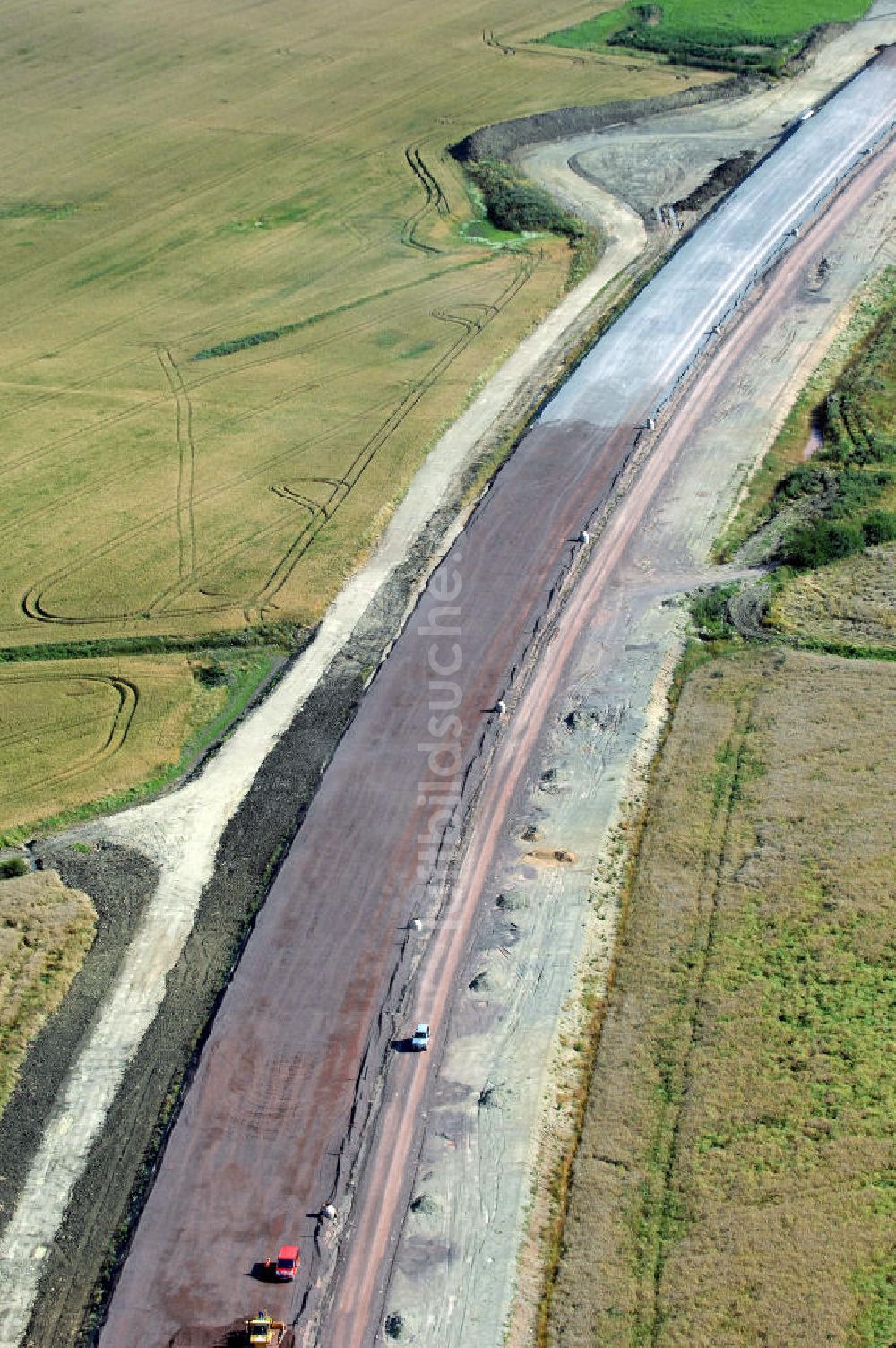 Luftbild Hastrungsfeld - Projekt Nordverlegung Hörselberge der Autobahn E40 / A4 bei Hastrungsfeld