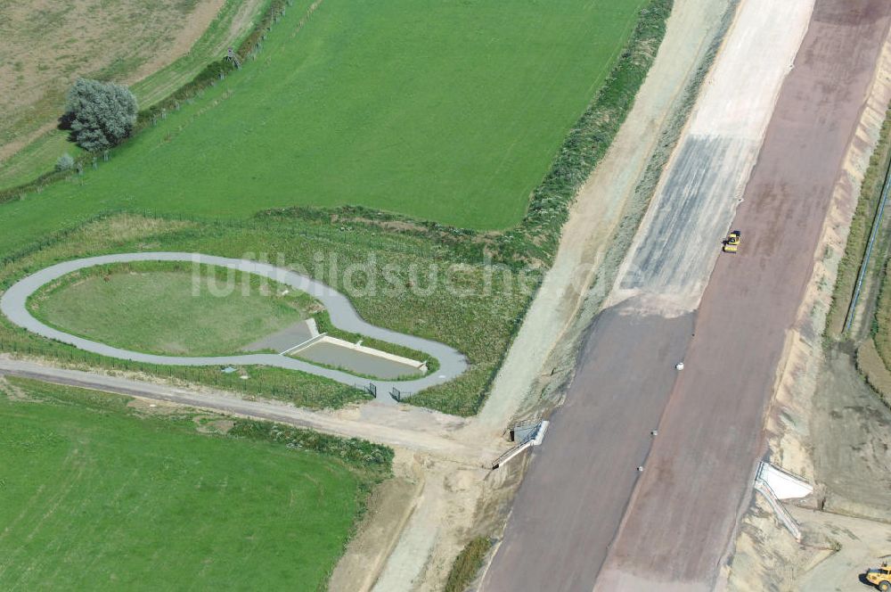 Wenigenlupnitz aus der Vogelperspektive: Projekt Nordverlegung Hörselberge der Autobahn E40 / A4 bei Wenigenlupnitz