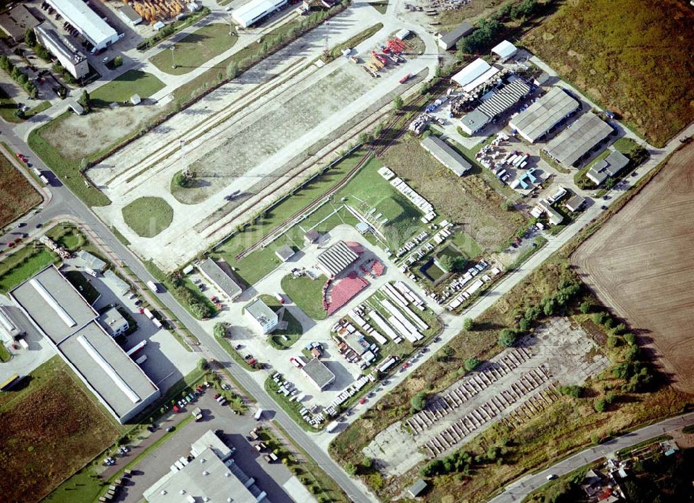 Luftbild Hoppegarten - Propangasabfüllstation im Gewerbegebiet Hoppegarten an der B1.