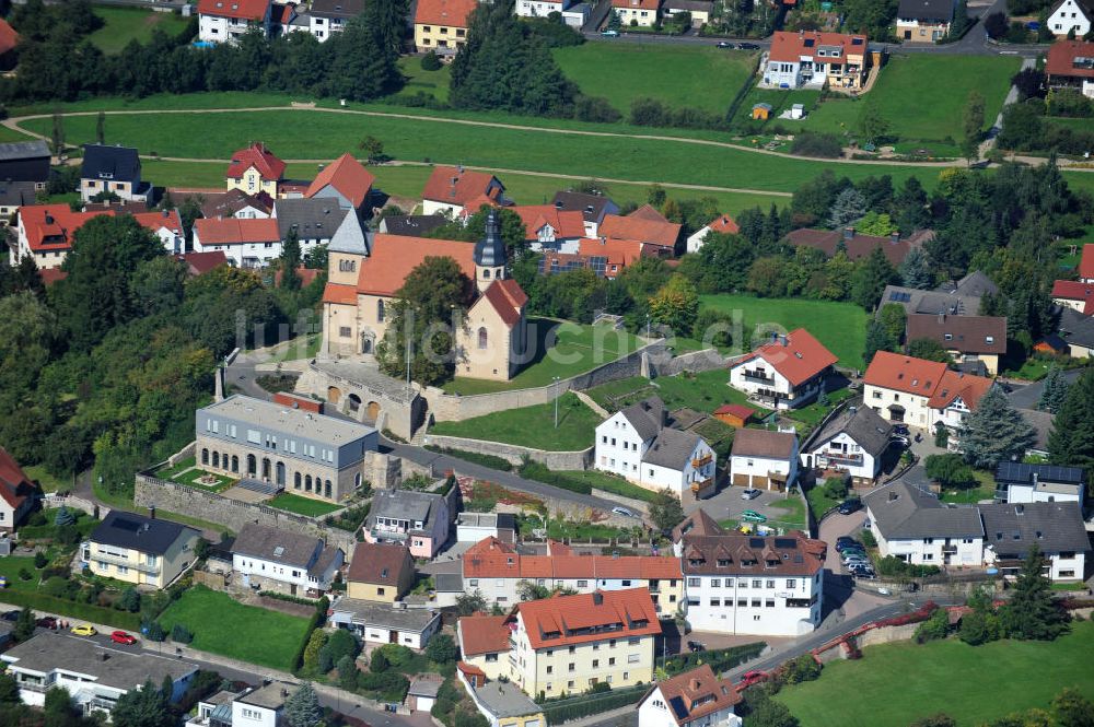 Luftaufnahme Fulda - Propstei St. Peter auf dem Petersberg in Fulda in Hessen