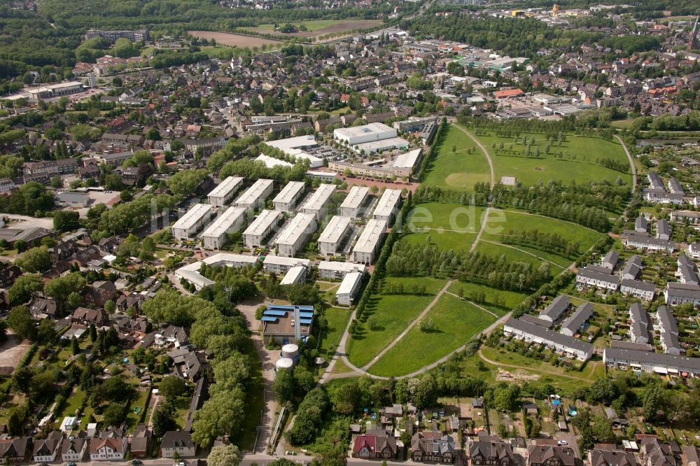 Bottrop aus der Vogelperspektive: Prosperpark in Bottrop im Bundesland Nordrhein-Westfalen