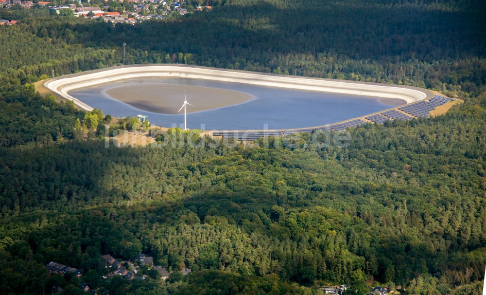 Luftaufnahme Geesthacht - Pumpspeicherkraftwerk in Geesthacht im Bundesland Schleswig-Holstein, Deutschland