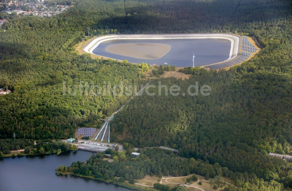 Geesthacht aus der Vogelperspektive: Pumpspeicherkraftwerk in Geesthacht im Bundesland Schleswig-Holstein, Deutschland