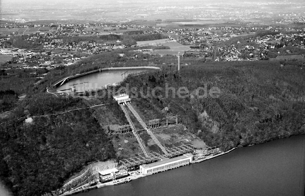 Luftbild Herdecke - Pumpspeicherkraftwerk Koepchenwerk, einem Wasserkraftwerk mit Energie- Speicher am Hengsteysee in in Herdecke im Bundesland Nordrhein-Westfalen