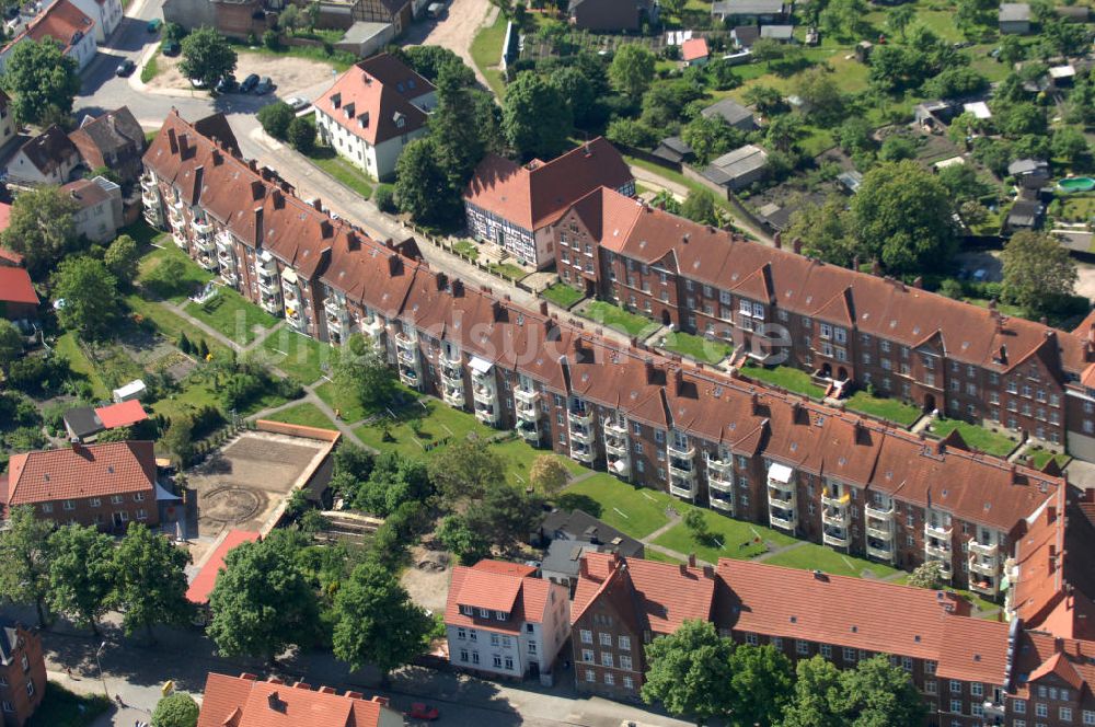 Luftaufnahme Wittenberge - Putlitzstraße in Wittenberge