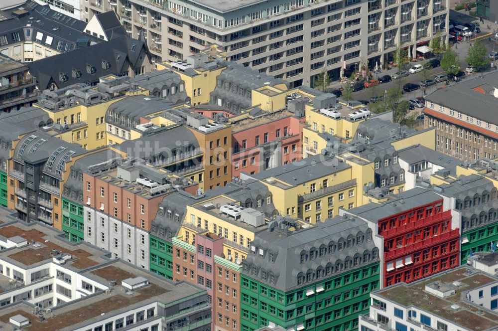 Luftaufnahme Berlin - Quartier Schützenstraße und Hotel Mercur an der Friedrichstraße Berlin-Mitte