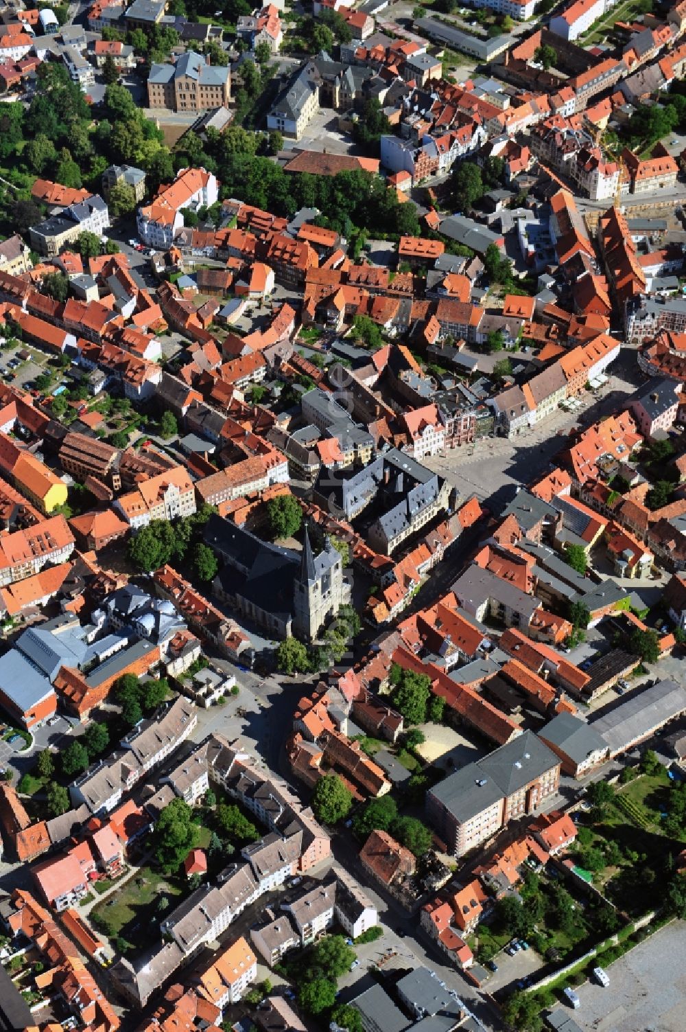 Luftbild Quedlinburg - Quedlinburg im Bundesland Sachsen-Anahlt