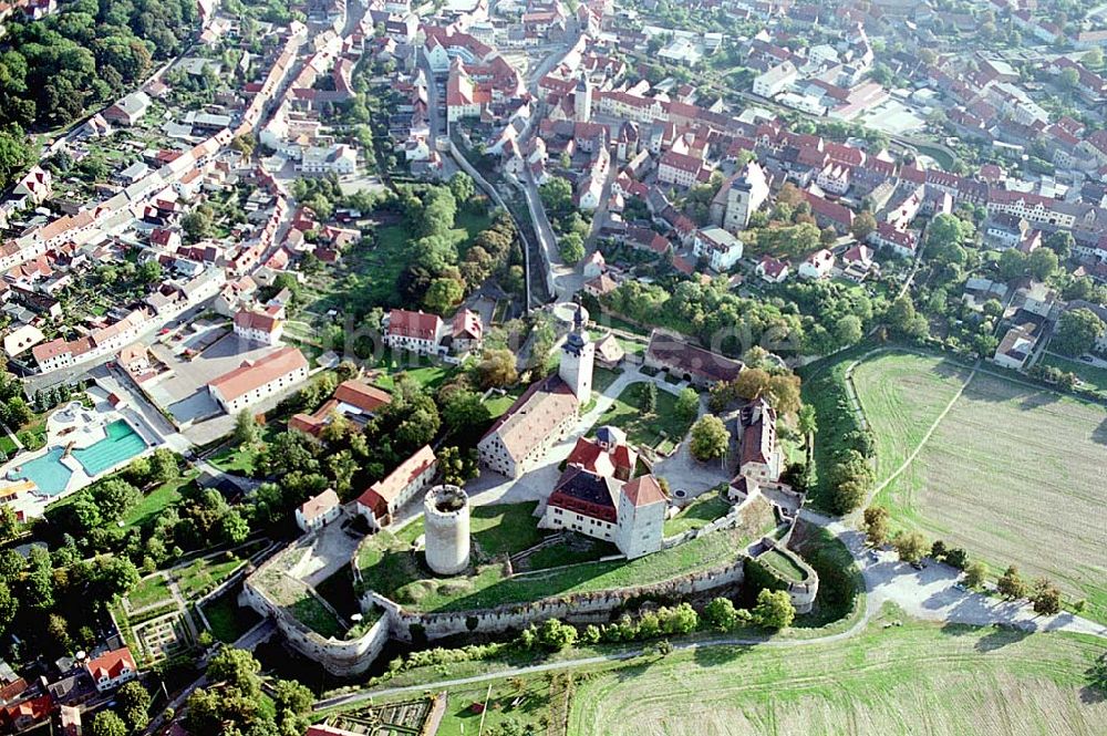 Luftaufnahme Querfurt / Sachsen-Anhalt - Querfurt in Sachsen-Anhalt 21.09.2003 Burg und Altstadtkern Querfurt