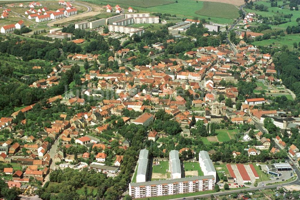 Luftaufnahme Radeburg - Radeburger Stadtzentrum