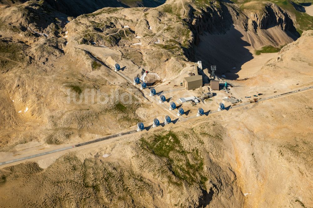 Luftbild Le Devoluy - Radioteleskop und Empfangsanlage des Institut für Radioastronomie im Millimeterbereich in Le Dévoluy in Provence-Alpes-Cote d'Azur, Frankreich