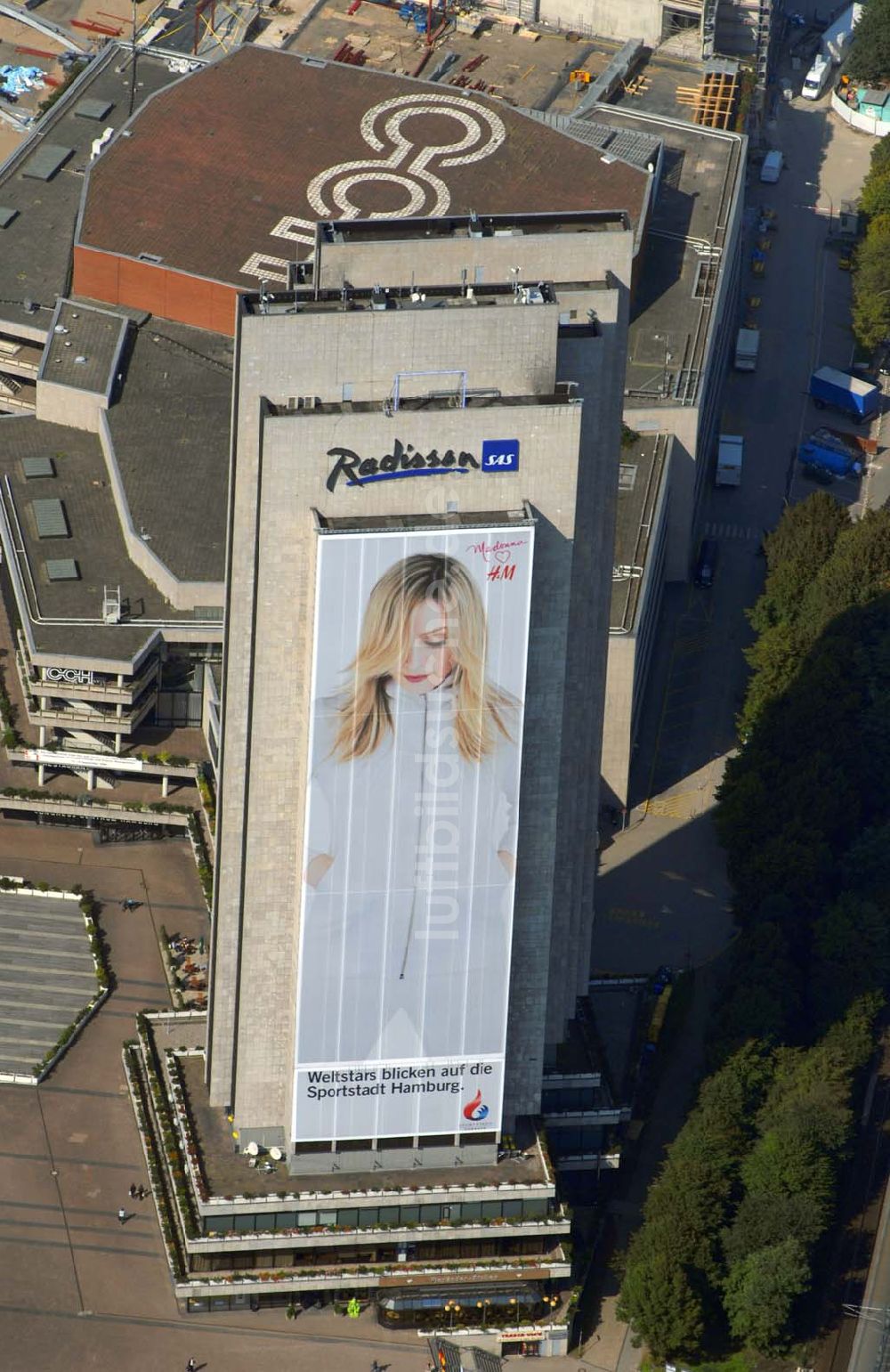 Luftbild Hamburg - Radisson Hotel und Congress Centrum CCH