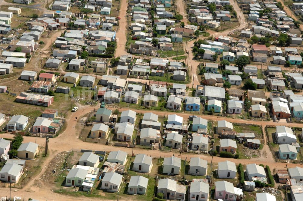 Luftbild Port Elezabeth - Randbezirk Gqebera von Port Elizabeth - Walmer township Gqebera in Port Elizabeth.