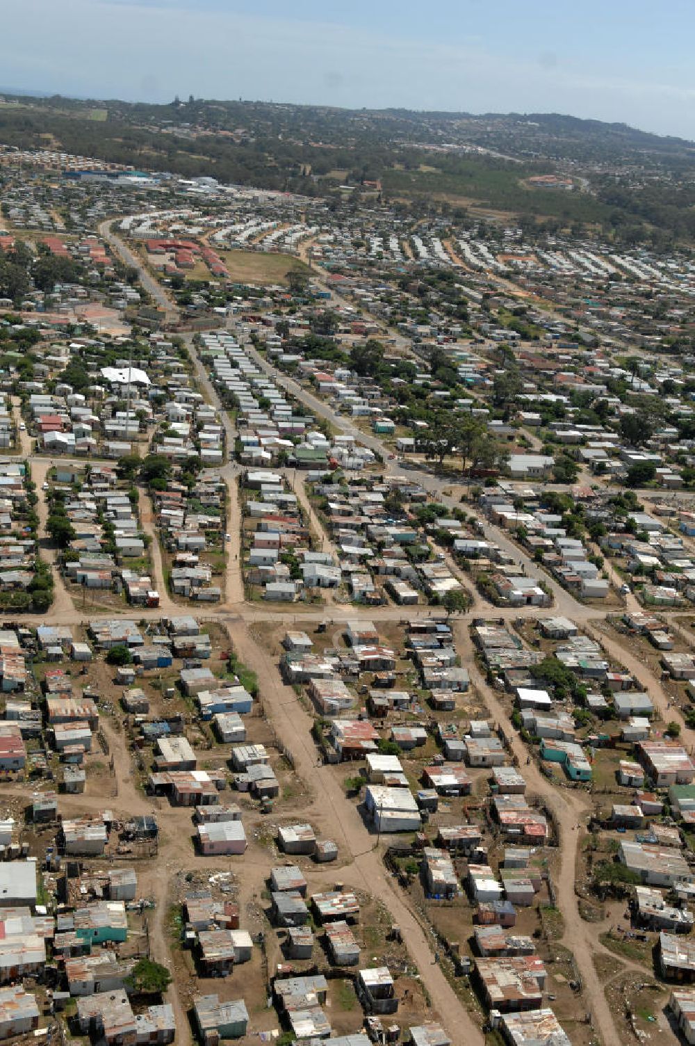 Luftbild Port Elezabeth - Randbezirk Gqebera von Port Elizabeth - Walmer township Gqebera in Port Elizabeth.