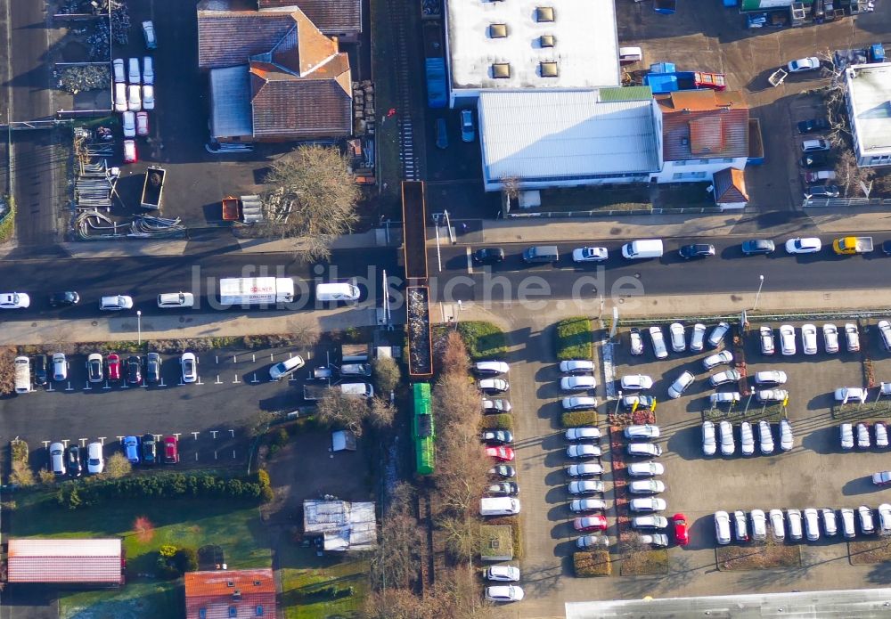 Göttingen aus der Vogelperspektive: Rangierarbeiten der Deutschen Bahn in Göttingen im Bundesland Niedersachsen, Deutschland