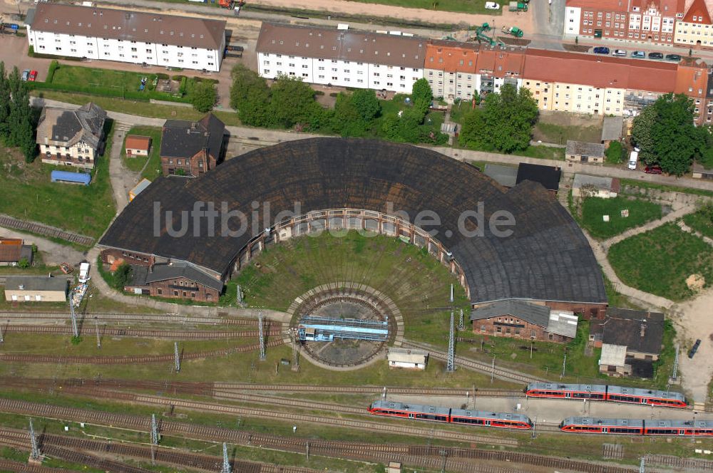 Luftbild Stendal - Rangierbahnhof des Bahnbetriebswerkes Stendal in Sachsen-Anhalt