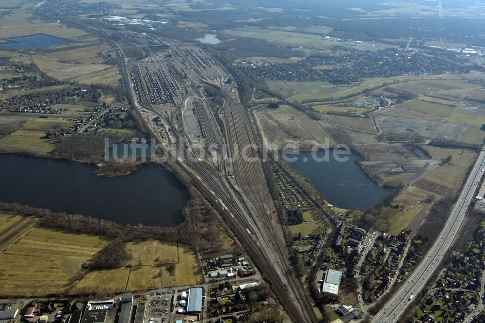 Luftbild Seevetal - Rangierbahnhof und Güterbahnhof der Deutschen Bahn in Maschen im Bundesland Niedersachsen, Deutschland