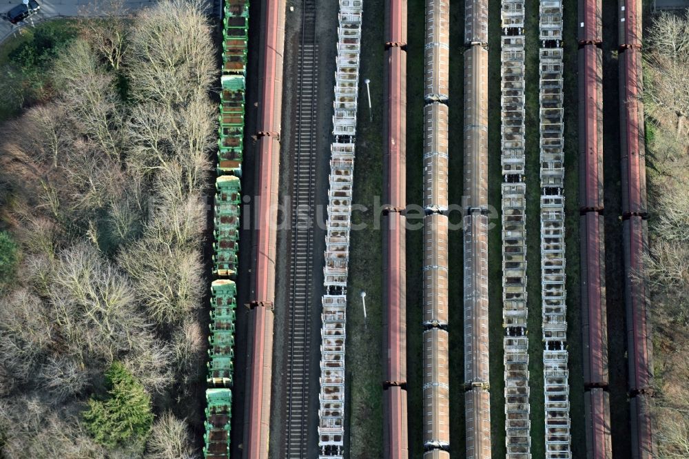 Luftbild Meuselwitz - Rangierbahnhof und Güterbahnhof der Deutschen Bahn in Meuselwitz im Bundesland Thüringen