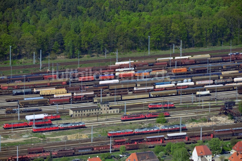 Luftaufnahme Neuseddin - Rangierbahnhof und Güterbahnhof Seddin der Deutschen Bahn in Neuseddin im Bundesland Brandenburg