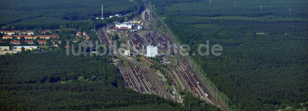 Luftbild Neuseddin - Rangierbahnhof und Güterbahnhof Seddin der Deutschen Bahn in Neuseddin im Bundesland Brandenburg