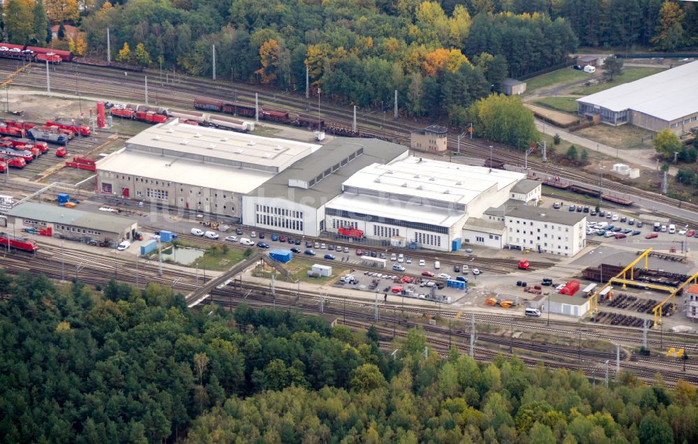 Luftbild Neuseddin - Rangierbahnhof und Güterbahnhof Seddin der Deutschen Bahn in Neuseddin im Bundesland Brandenburg