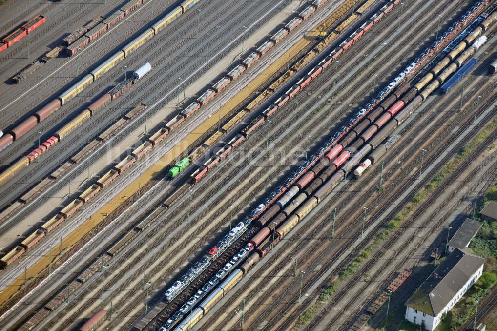 Mannheim aus der Vogelperspektive: Rangierbahnhof Mannheim in Baden-Württemberg