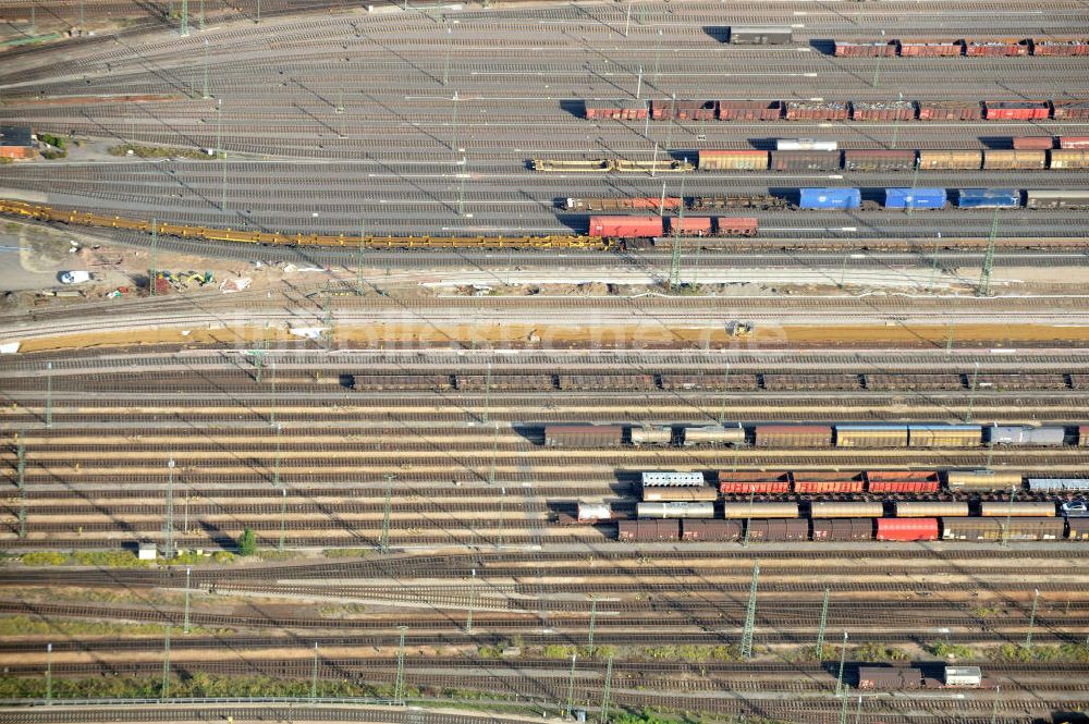 Mannheim von oben - Rangierbahnhof Mannheim in Baden-Württemberg