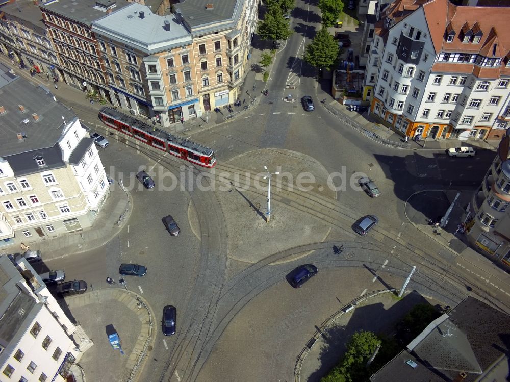 Luftbild Halle (Saale) - Rannischer Platz in Halle ( Saale ) im Bundesland Sachsen-Anhalt