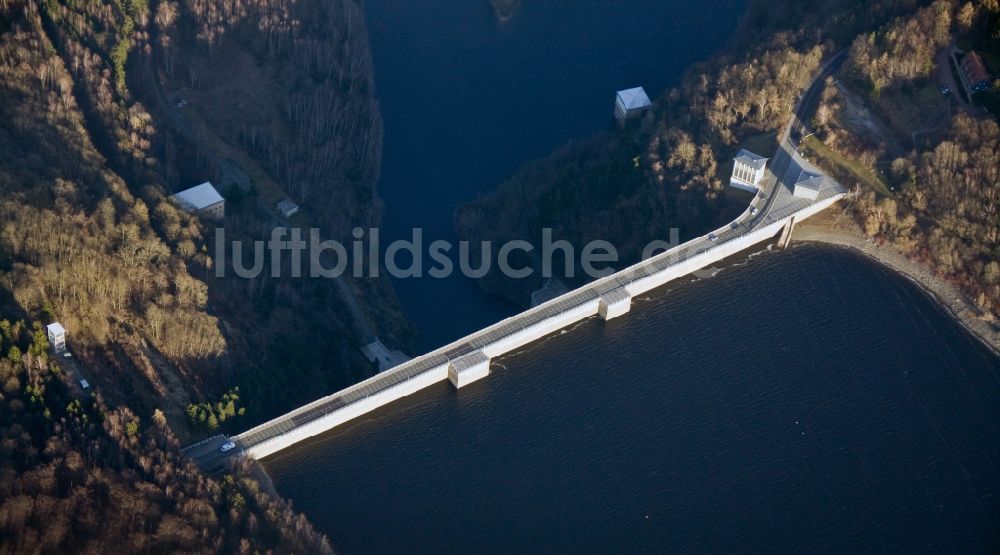 Wendefurth Hasselfelde aus der Vogelperspektive: Rappbodetalsperre und Wendefurth Pumpspeicherbecken im Harz- Gebirge bei Wendefurt - Hasselfelde im Bundesland Sachsen-Anhalt