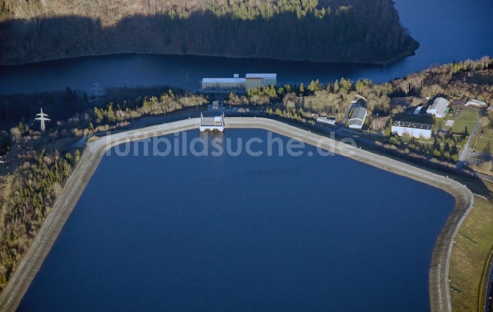 Wendefurth Hasselfelde aus der Vogelperspektive: Rappbodetalsperre und Wendefurth Pumpspeicherbecken im Harz- Gebirge bei Wendefurt - Hasselfelde im Bundesland Sachsen-Anhalt