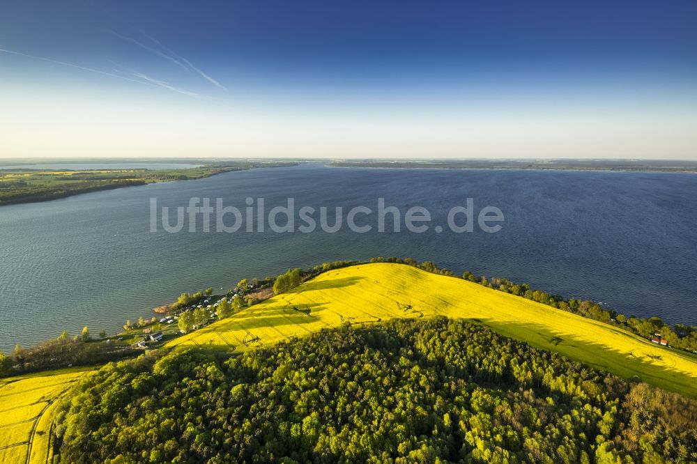 Luftaufnahme Gotthun - Rapsfeld bei Gotthun im Bundesland Mecklenburg-Vorpommern