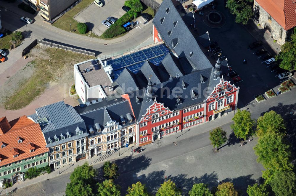 Luftbild Arnstadt - Rathaus von Arnstadt in Thüringen