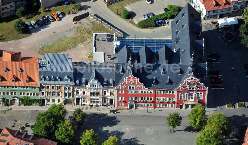 Luftbild Arnstadt - Rathaus von Arnstadt in Thüringen