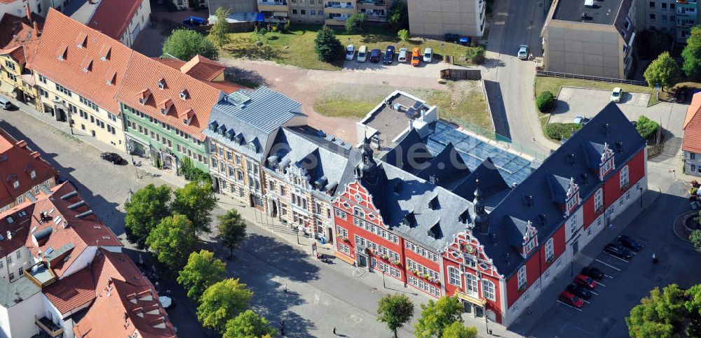 Luftbild Arnstadt - Rathaus von Arnstadt in Thüringen