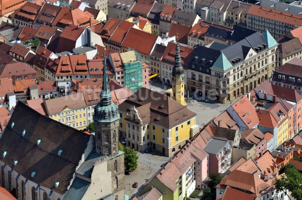 Luftbild Bautzen - Rathaus von Bautzen im Bundesland Sachsen