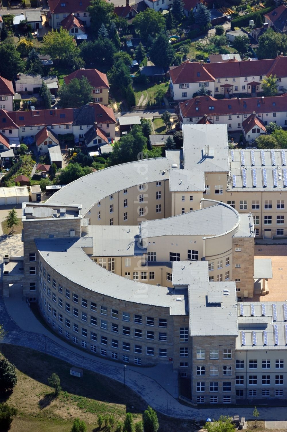 Luftbild Bitterfeld-Wolfen - Rathaus Bitterfeld-Wolfen im Bundesland Sachsen-Anhalt