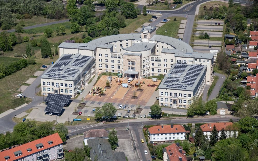 Luftbild Bitterfeld-Wolfen - Rathaus Bitterfeld-Wolfen im Bundesland Sachsen-Anhalt