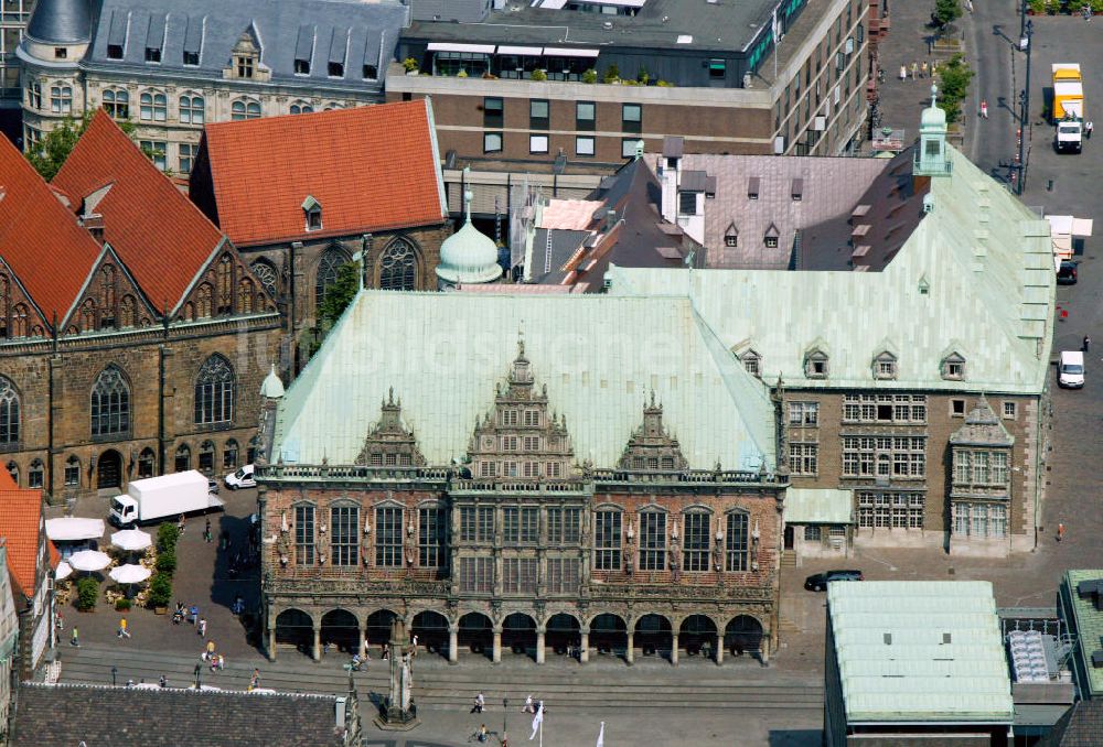 Bremen von oben - Rathaus Bremen