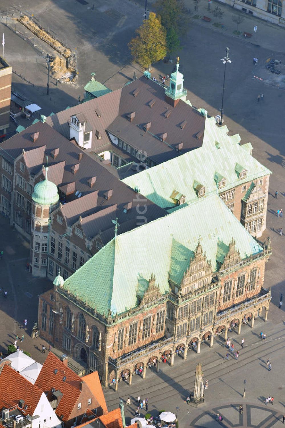 Bremen von oben - Rathaus Bremen