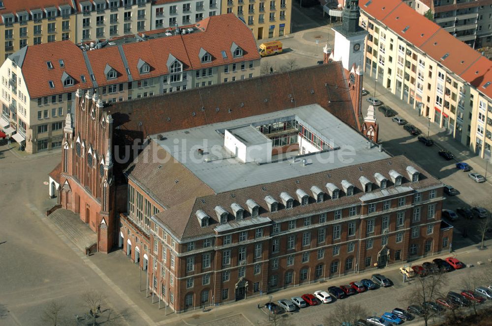 Luftaufnahme Frankfurt (Oder) - Rathaus von Frankfurt (Oder)