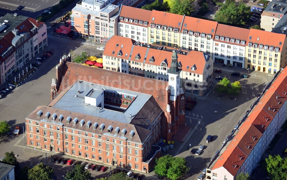 Luftbild Frankfurt (Oder) - Rathaus Frankfurt (Oder) im Bundesland Brandenburg