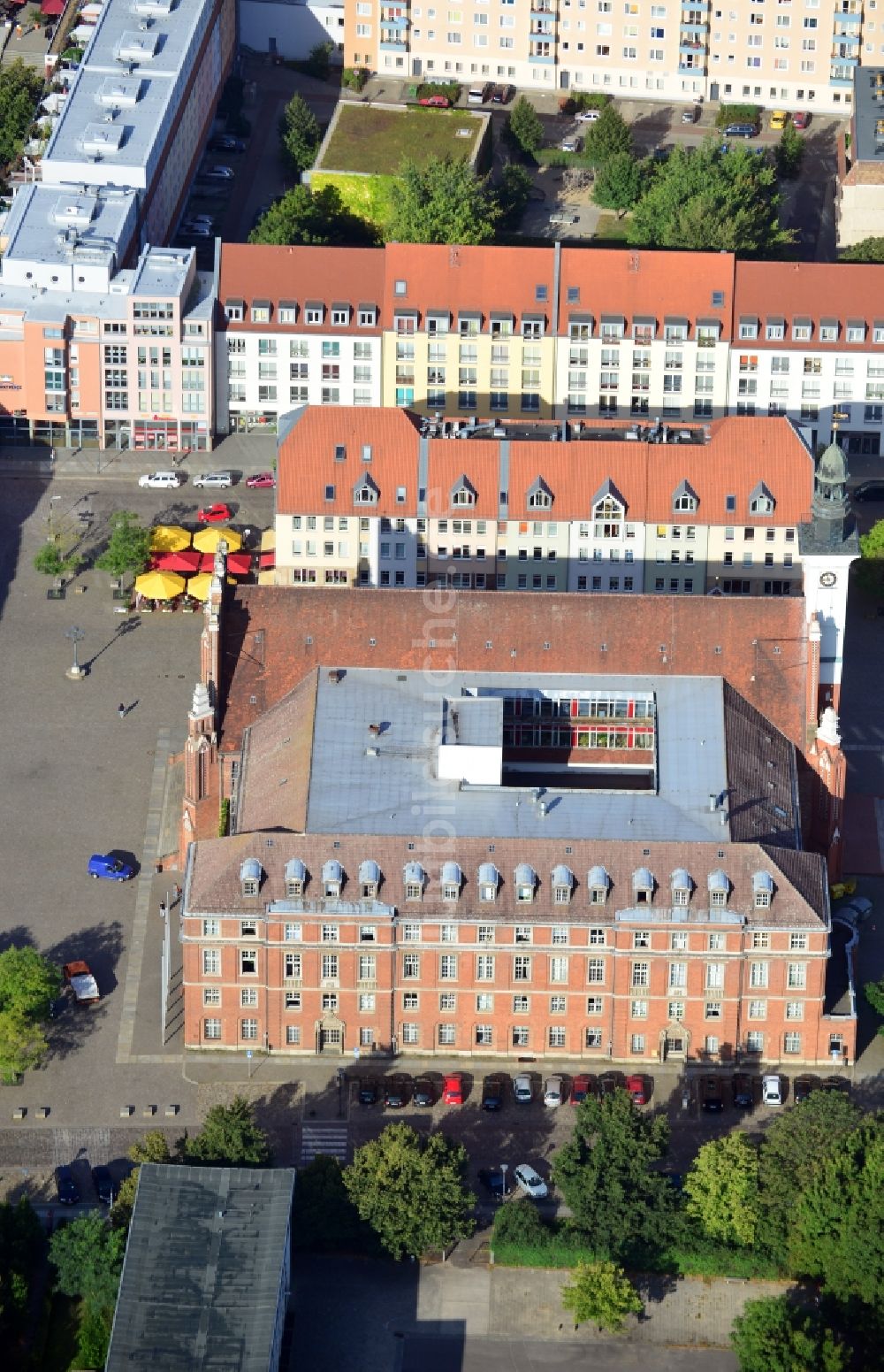 Frankfurt (Oder) aus der Vogelperspektive: Rathaus Frankfurt (Oder) im Bundesland Brandenburg