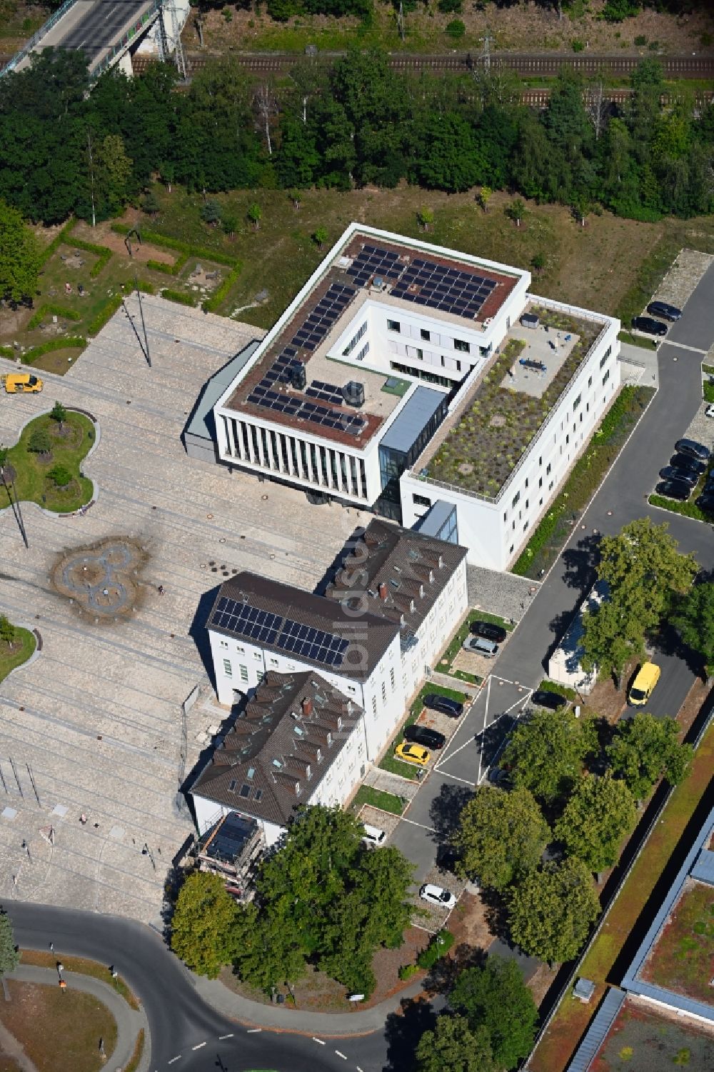 Luftaufnahme Hohen Neuendorf - Rathaus in Hohen Neuendorf im Bundesland Brandenburg, Deutschland