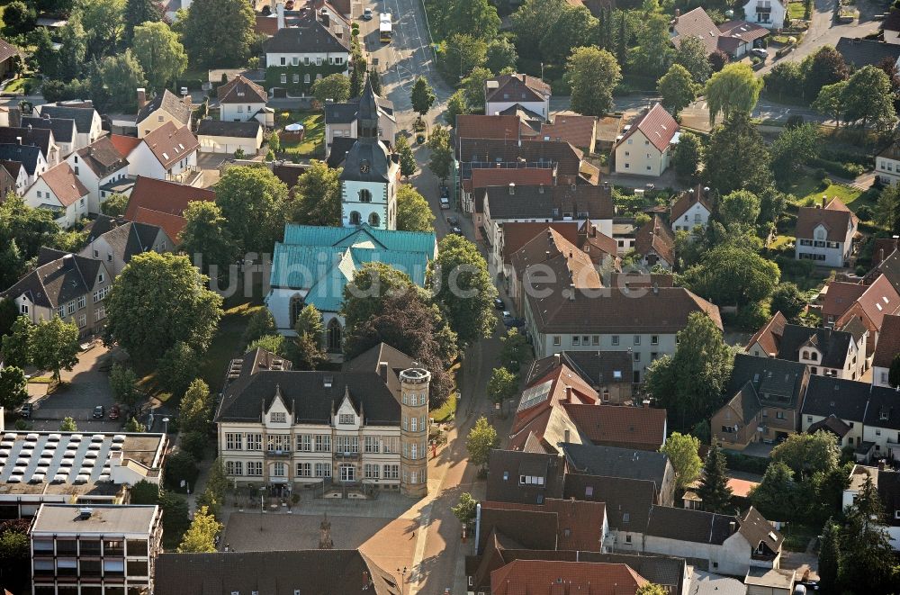 Horn-Bad Meinberg von oben - Rathaus in Horn-Bad Meinberg im Bundesland Nordrhein-Westfalen